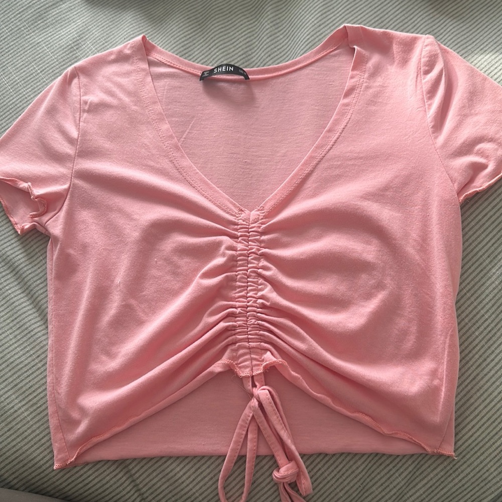 adjusted scrunch crop top